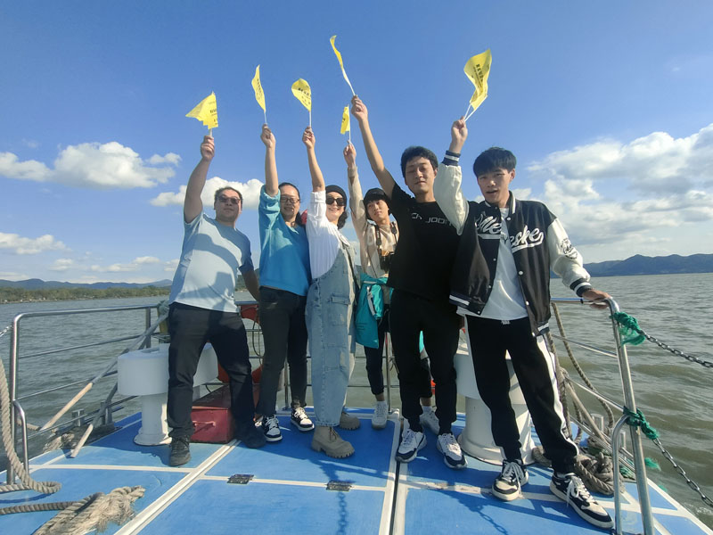 Teambuilding ved Dongqian-søen i Ningbo